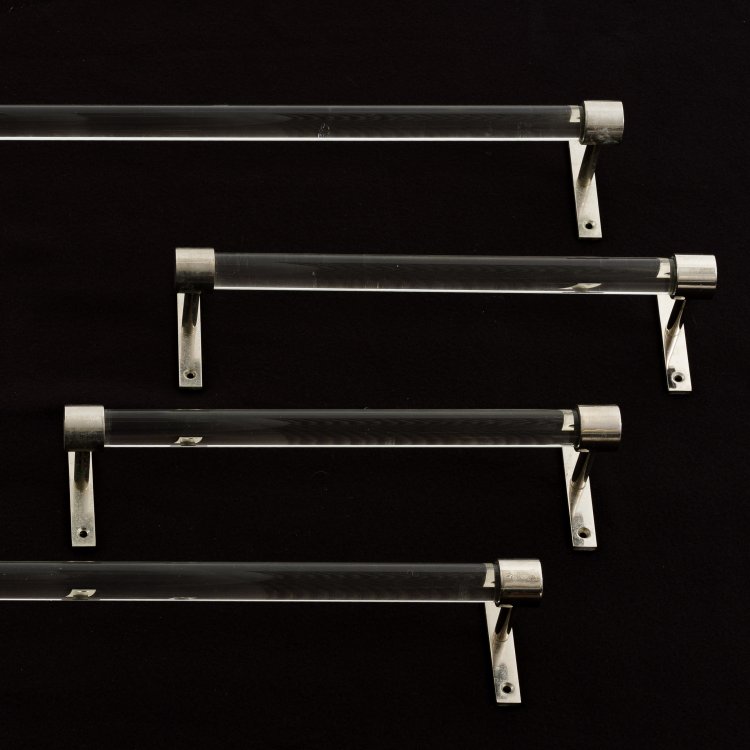 Four towel rails with brackets, 1989 – Andrée Putman