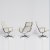 Three 'Aluminum Group' armchairs, 1958