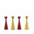 Four '717' candlesticks, 1950s