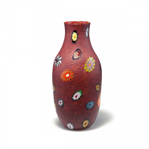 Vase 'Murrine battuto', 1960er Jahre