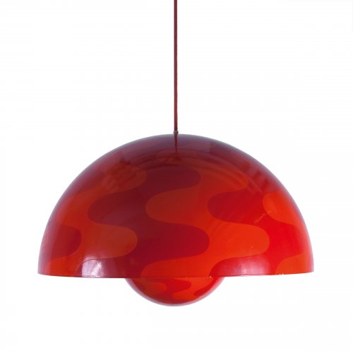 Large 'Flower pot' ceiling light, 1971