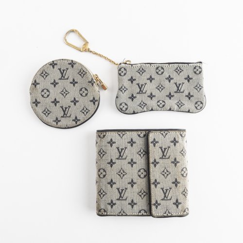 Louis Vuitton Monogram Mini Lin Pattern Porte-billets Compact 