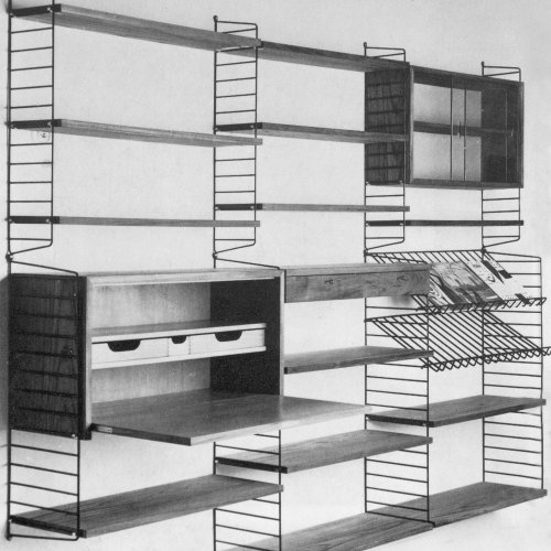 'String' wall shelf, c1955 