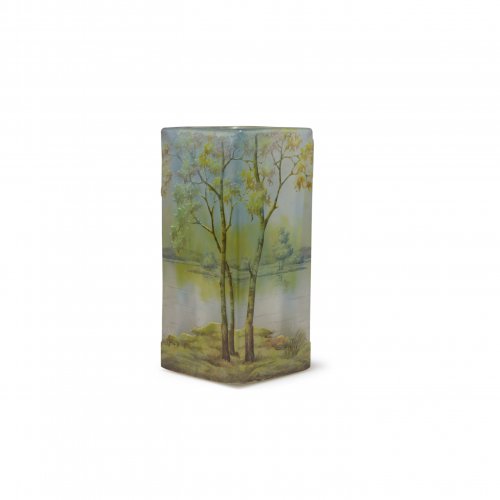 'Paysage lacustre' vase, c1905