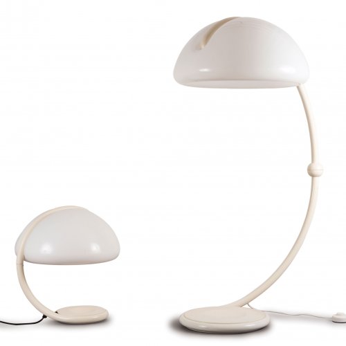 'Serpente' '599' table light and '2131' floor light, 1965