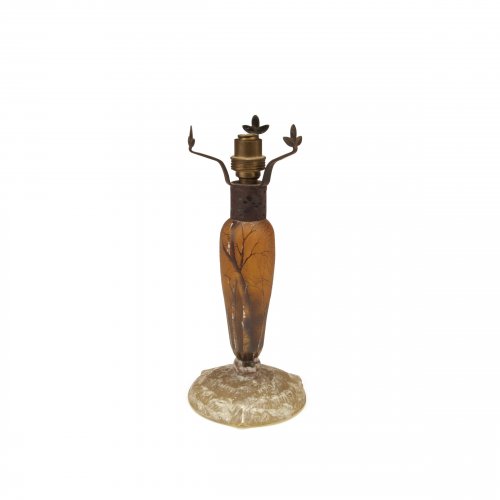 'Arbres en hiver' lamp base, c1910