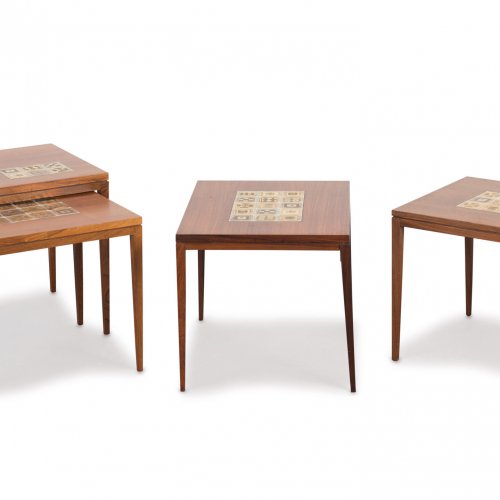 Four occasional tables, c1960