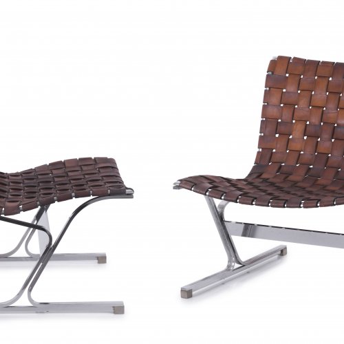 Two 'PLR' easy chairs, 1968