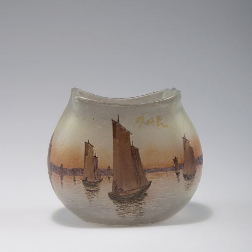 Vase with sailboats, c1910