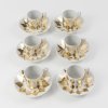 Six Espresso cups and saucers
