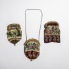 Three purses with floral motifs, 2nd half of the 19th century