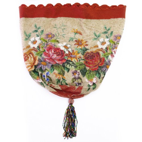 Large pouch with flowers, 2nd half of the 19th century