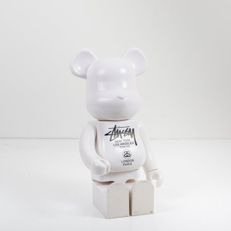 BE@RBRICK x Stussy World Tour White 1000%, 2006 – MEDICOM TOY 