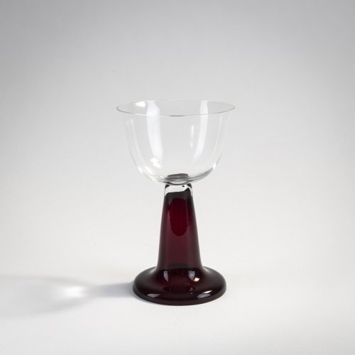 White wine glass from the service for the dining room of the Behrens house in Darmstadt, 1901