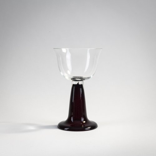White wine glass from the service for the dining room of the Behrens house in Darmstadt, 1901