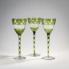 Three wine glasses, c. 1908