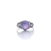 Alliance ring with amethyst and diamonds