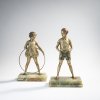 Two Bronze figures 'Sonny Boy' and 'Hoop Girl', c. 1930