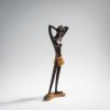 Wooden figure 'African woman with skirt', 1945