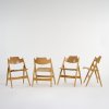 Four 'SE 18' folding chairs, 1952 (design)