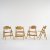 Four 'SE 18' folding chairs, 1952 (design)