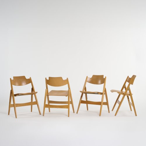 Four 'SE 18' folding chairs, 1952 (design)