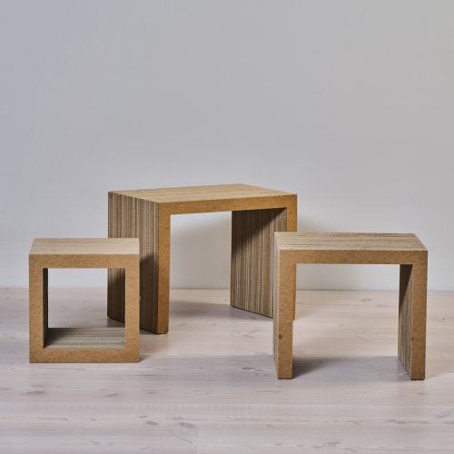 Drei Satztische 'Low Table Set', 1972 (Entwurf)