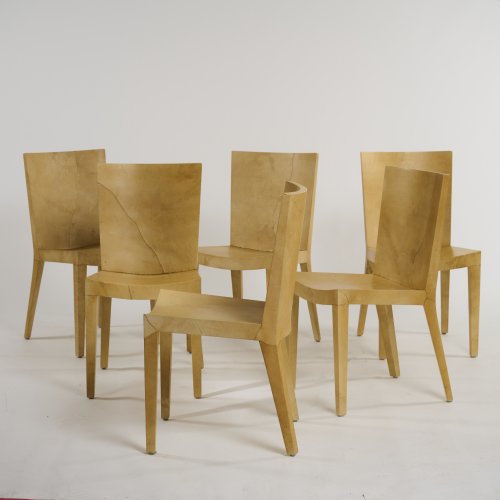 Six 'JMF' chairs, 1981 (design)