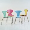 Four '3105' chairs and two '3100' - 'Ant' chairs, 1955 (design)