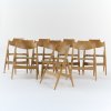 Eight 'SE 18' folding chairs, 1953 (design)