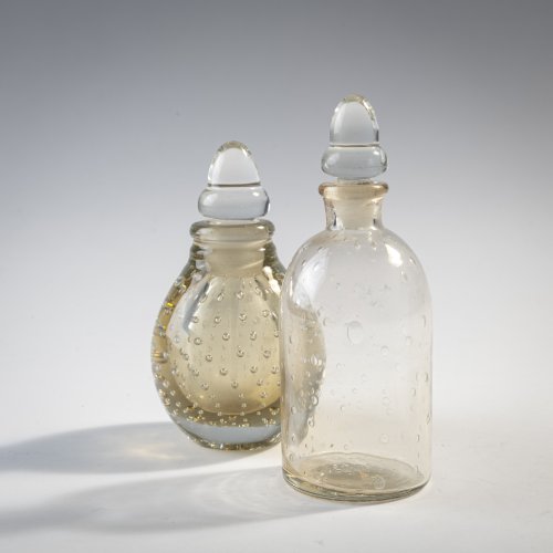 Two 'A bolle' bottles with stoppers, c. 1935