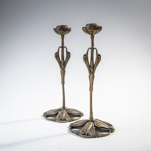 Two candlesticks, c. 1905