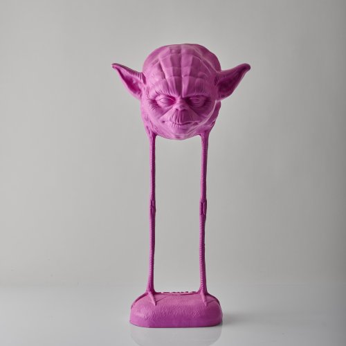 'Flamant Yoda' sculpture, 2018