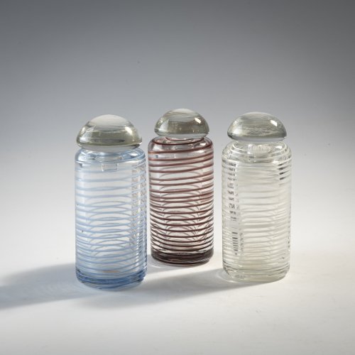 Three 'A fili' bottles, c. 1950