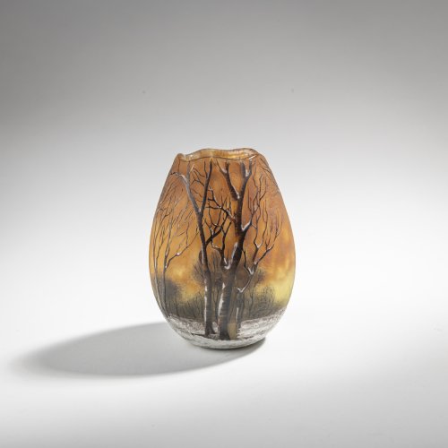 Vase 'Crépuscule neige' or 'Paysage hiver', c. 1902