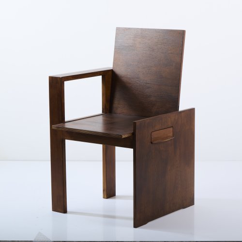 Armchair with drawer, 1980s