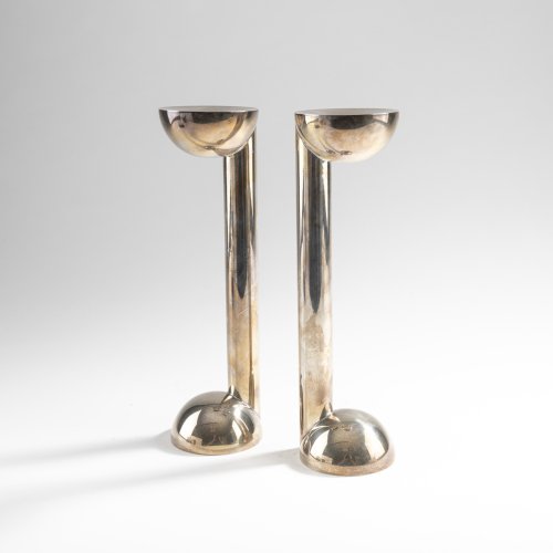 Two 'Nias' candle holders, 1982