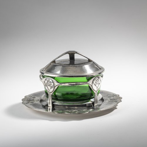 Butter dish and plate, 1901