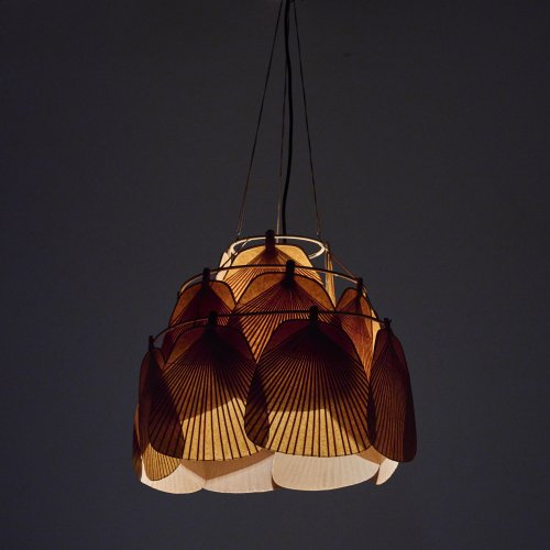 'Ju-Ku' ceiling light from the 'Uchiwa' series, 1973 (design)