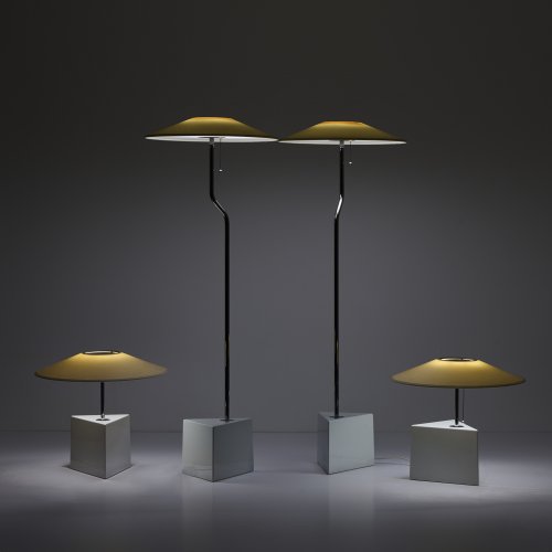 Two floor lamps, two table lamps 'Triggy', 1984 (design)