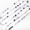 Long necklace made of rock crystals and amethysts