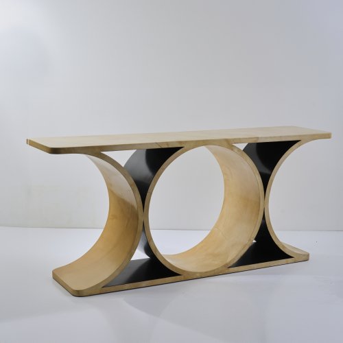 'JMF Double C Console' console table, 1980s (design)