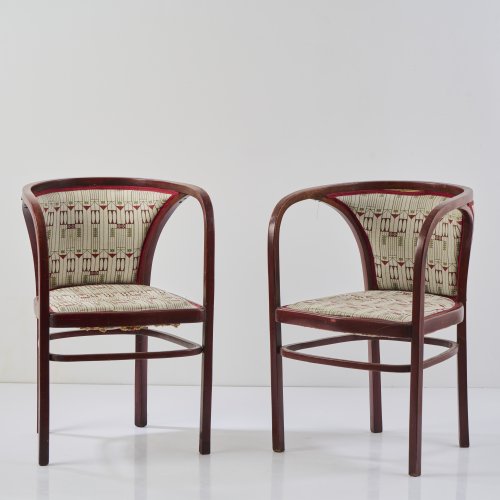 Two armchairs '718/2 F', c. 1902