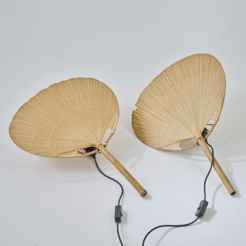 Two 'Uchiwa IV' wall lights, 1973 (design)