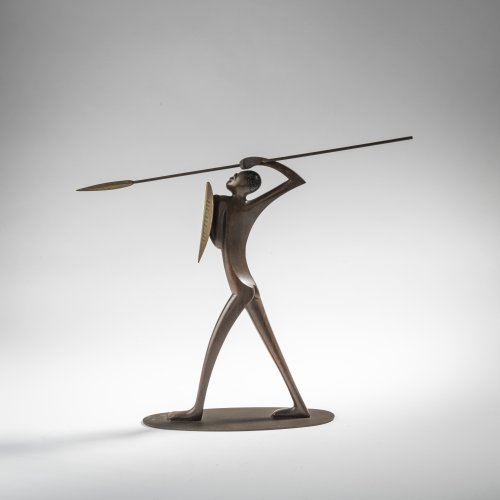 African warrior, c. 1957