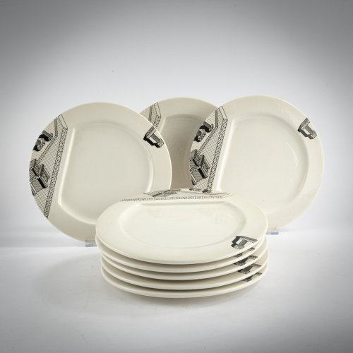 Eight plates 'Indivia', 1985 (design)