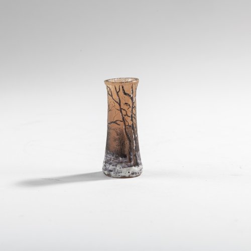 Miniature vase 'Paysage en hiver', 1900-05