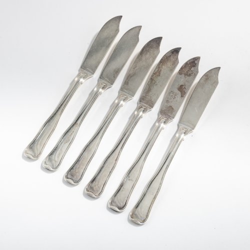 Six fish knives 'Old Danish', 1947