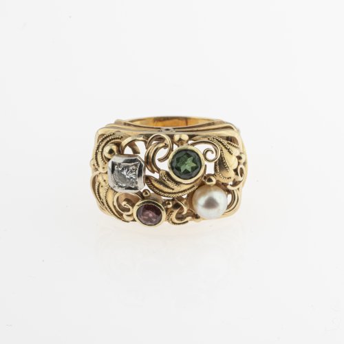 Ring with foliage, 1930s