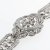 Impressive Art Deco platinum bracelet with brillant-cut and octagon-cut diamonds